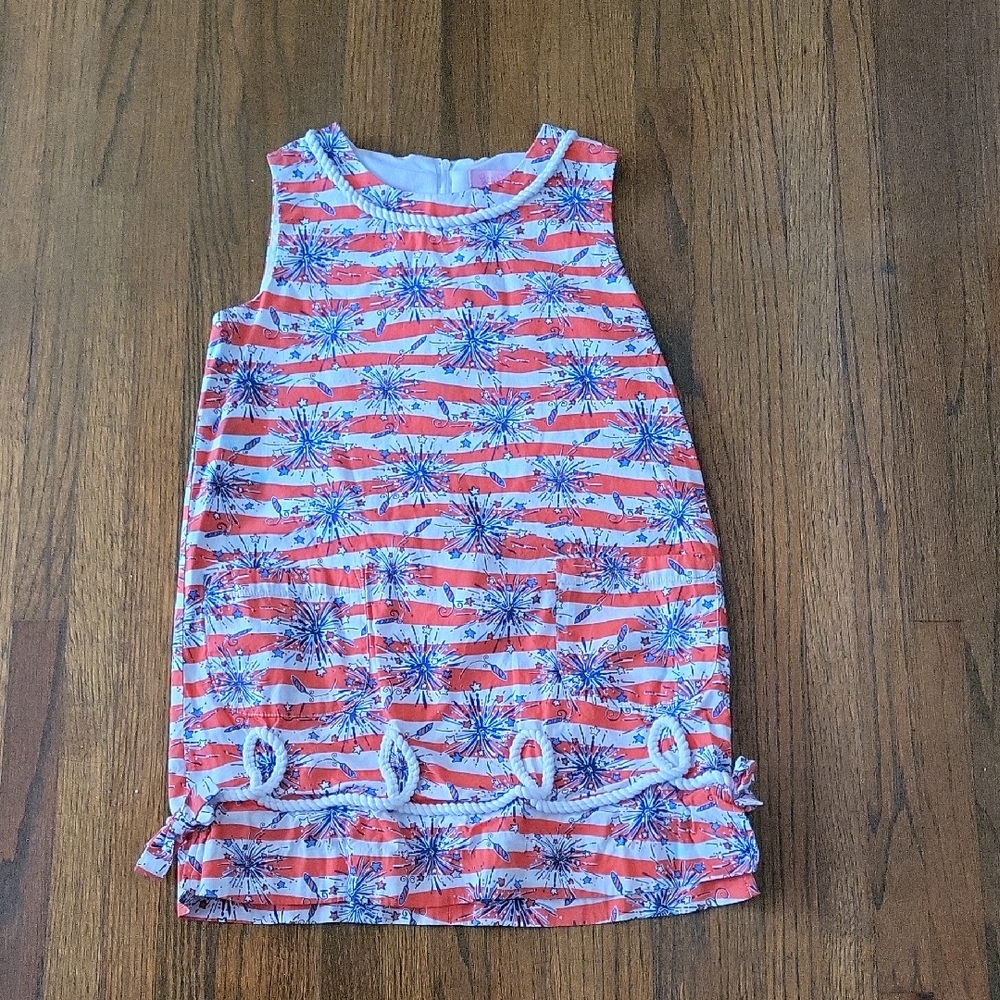 Lilly Pulitzer Htf Kids Dress in Coral and Blue
